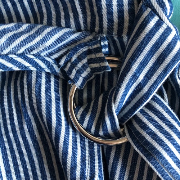 Boohoo Lottie Tie Shoulder Denim Playsuit - Picture 7 of 7